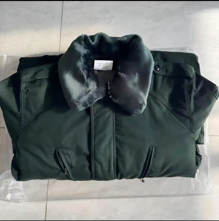 陆诚-0007D冬季加厚棉大衣军大衣加长款加厚棉服