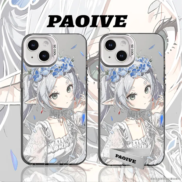 芙丽莲适用苹果华为vivoiPhone小米三星防摔彩银手机壳