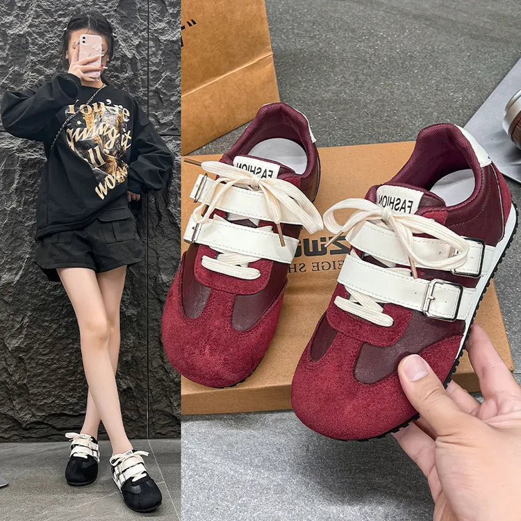 小众复古德训鞋女2025新款秋季舒适学生单鞋休闲运动鞋阿甘板鞋子