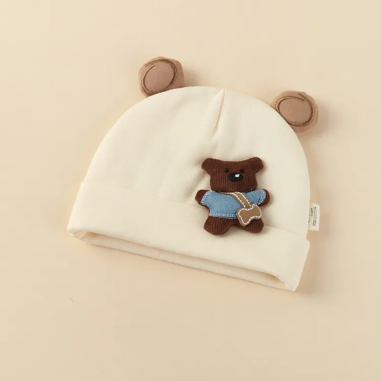 婴儿帽子秋冬季胎帽2025新款新生儿保暖护耳帽可爱超萌宝宝外出帽