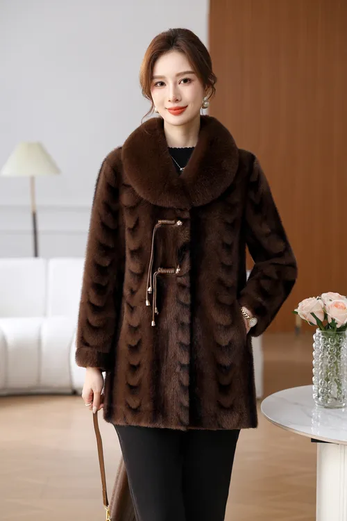 【金标正品】2025新款北极貂冬季外套819