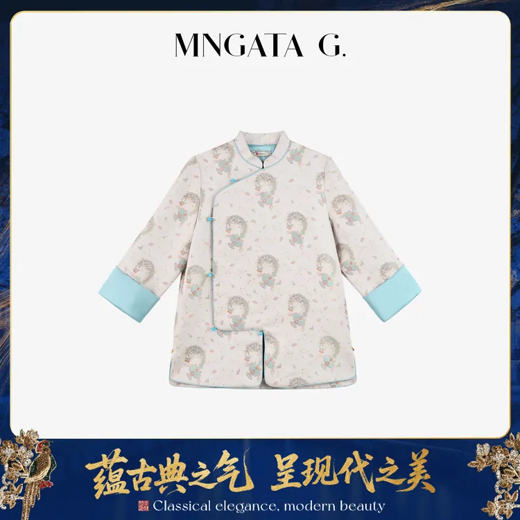 MNGATA G.宫小妍【曼奢宋锦·水瓶座】桑蚕丝秋冬新中式外套5040975