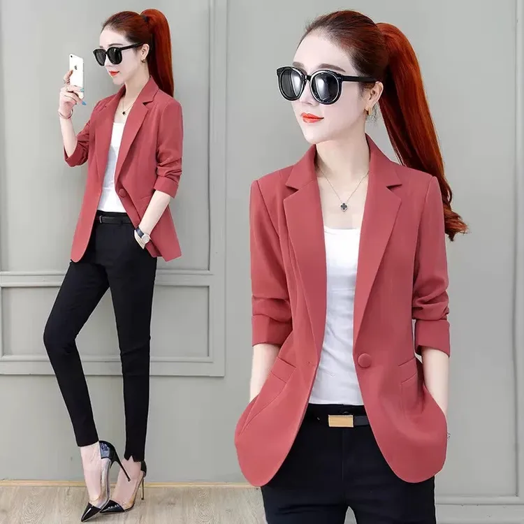 西装外套女2025年新款短款显瘦洋气时尚小西服春秋女装上衣潮修身