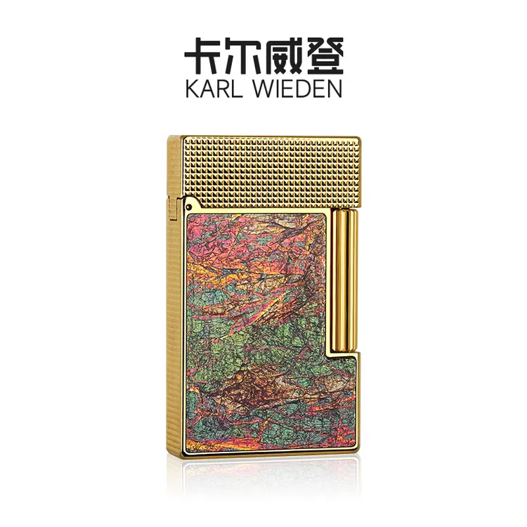 大梦敦煌-KW卡尔威登手工打火机油机侧滑黄铜朗声机高档礼盒套装
