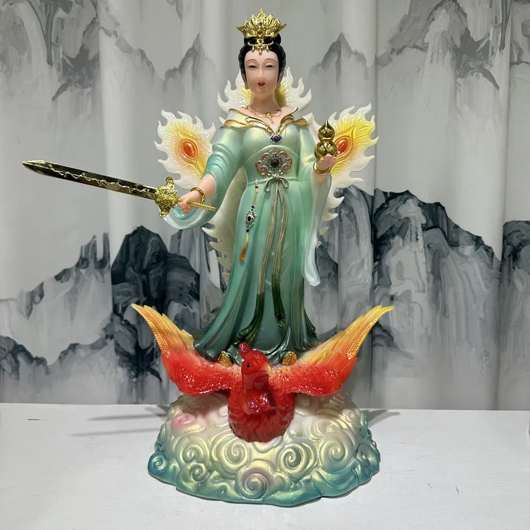 汉白玉九天玄女神像无极元君九天玄母天尊像玄阳元女圣母娘娘真身