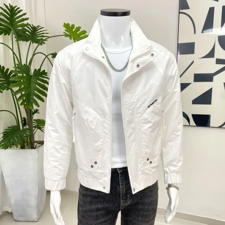 春季新款刺绣字母夹克2025时尚潮流帅气简约韩版休闲立领百搭外套