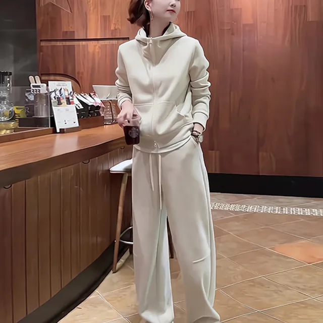 迪卡侬特价2025超热门新款高端休闲女装春秋季时尚减龄宽松运动衫