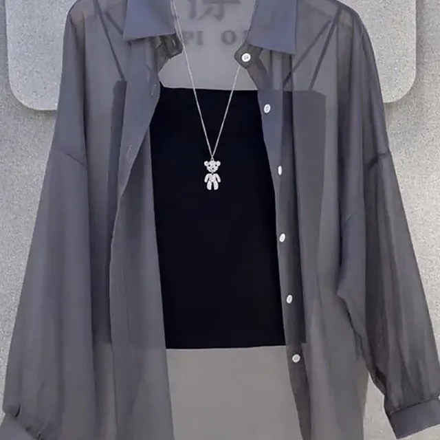 防晒衣女夏季冰丝透气外穿长袖开衫外套2025新款长袖薄款雪纺衬衫