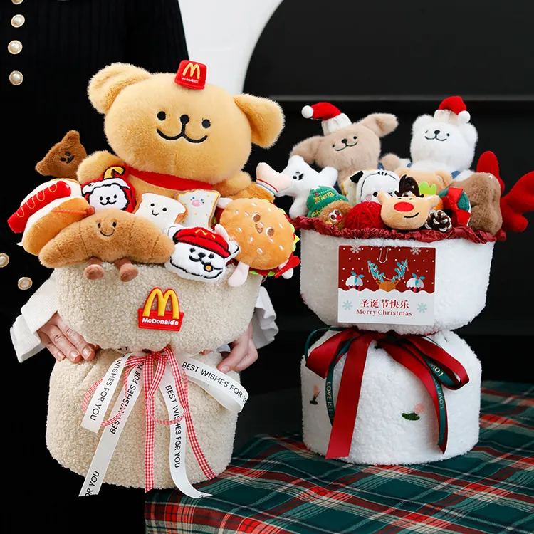 小狗玩偶花束成品实用生日礼物女生创意闺蜜女孩圣诞节