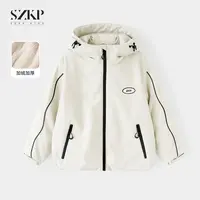 SZKP冬季新款女童保暖上衣中大童休闲时尚儿童棉衣外套HSYD557293