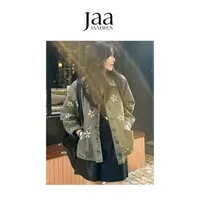 『JAABEEN』25AW秋冬花朵工装牛仔外套复古小众设计师款 25CY067