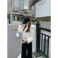  切糕自制【暖暖贝果】小个子冬季女流光风慵懒质感短款蓄热羽绒服