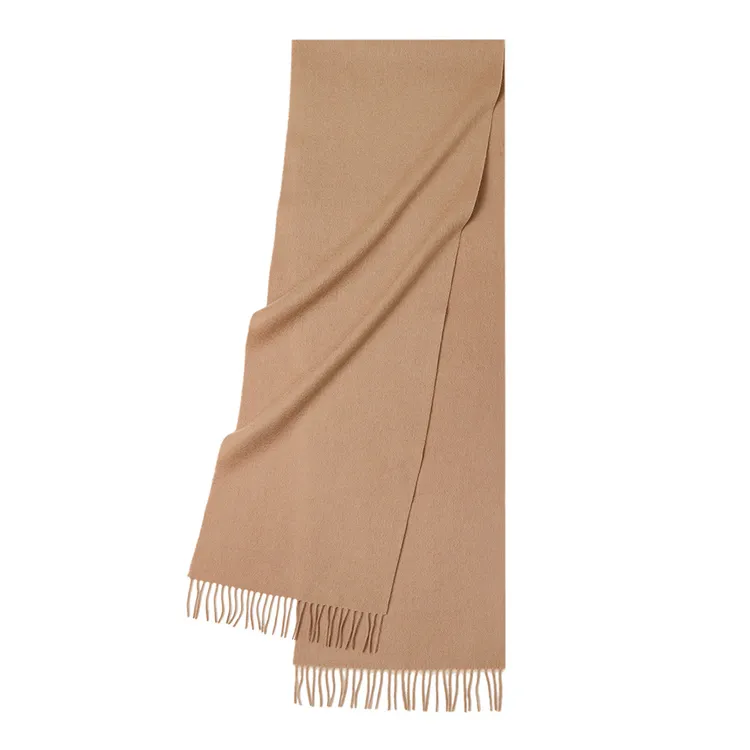 新款男女士通用秋冬季羊毛围巾百搭纯色保暖冬天100%羊毛围巾披肩