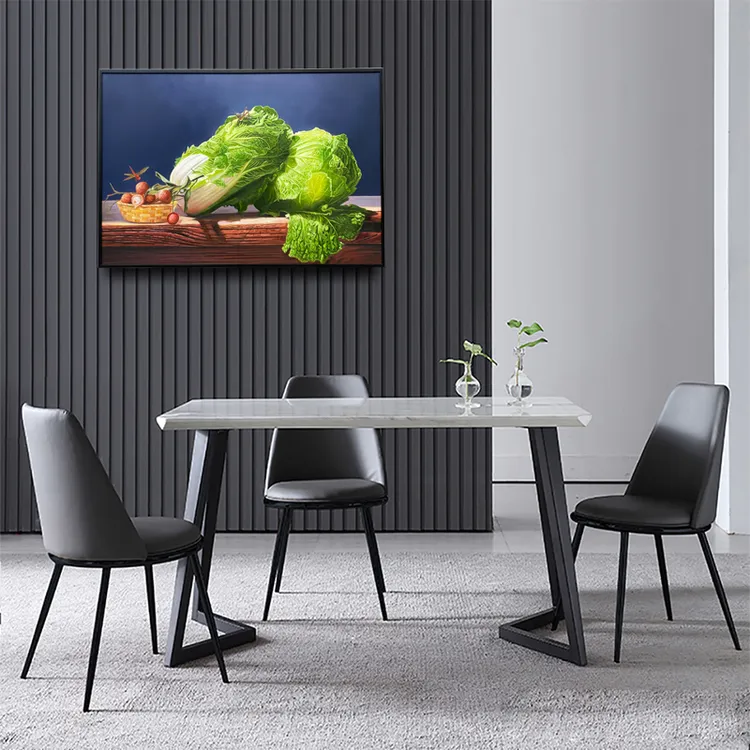 《百财》餐厅书房装饰画油画横版餐厅客厅挂画