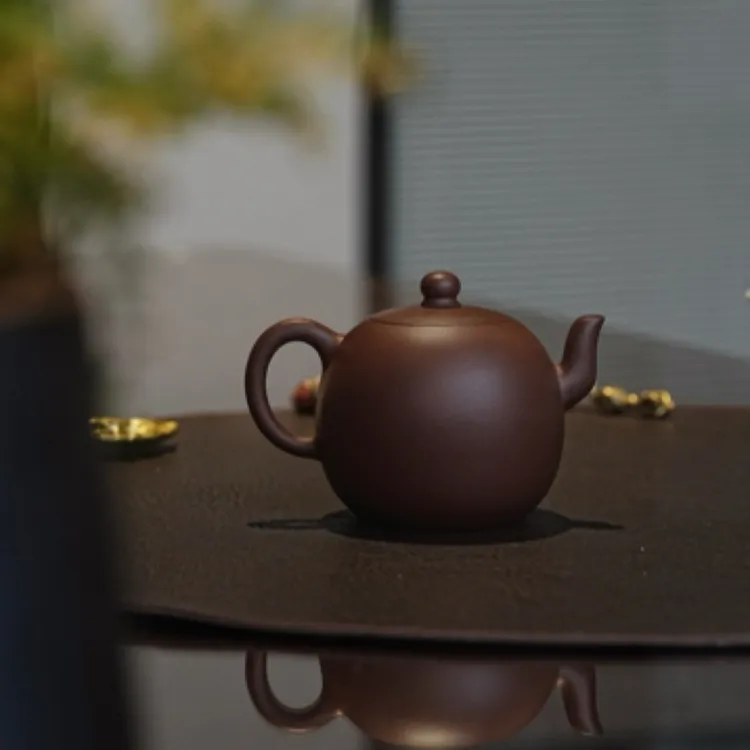 当代 尚和（隐元） 顾俊飞 紫砂壶  158cc 老料红皮龙 全手工 制