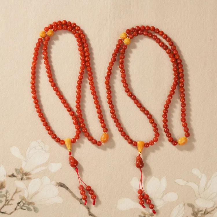 【云上叙】南红DIY项链-多样性发一件-7mm-V0255-M（甄选）