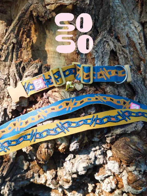 SOSO宠物双拼宽项圈专属备注颜色