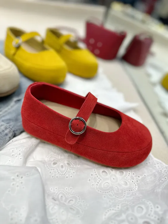 增高4cm 减龄乖巧玛丽珍小单鞋牛皮增高厚底巨舒服韩系女鞋 2531