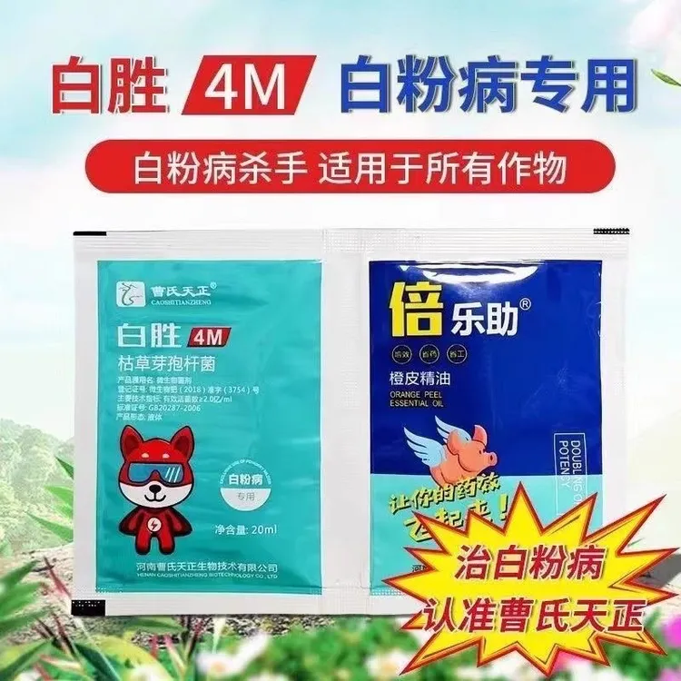 曹氏天正新白胜无白葡萄草莓月季白粉专用药白粉杀菌枯草芽泡杆菌