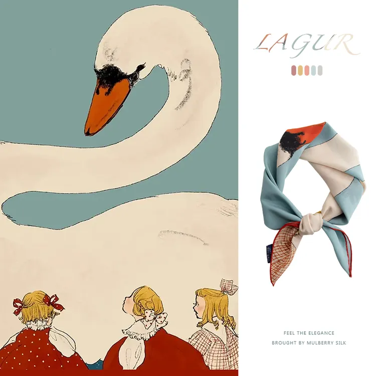 「热销合集」原创中方巾100%桑蚕丝百搭领巾搭配衬衫丝巾绑发礼物