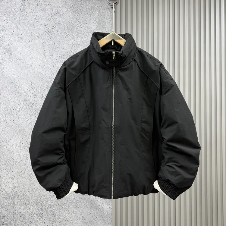 2025新款男士90白鸭绒羽绒服潮牌宽松高级感立领轻薄羽绒外套男款