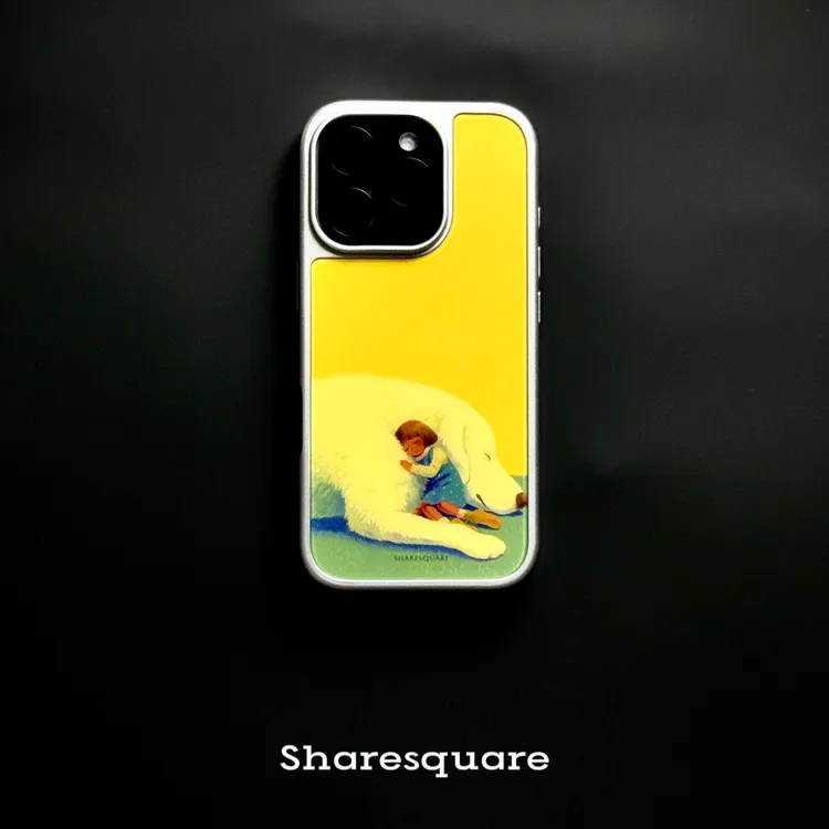 【安全感】原创艺术手机壳适用苹果12-16系列全包防摔哑面手机壳