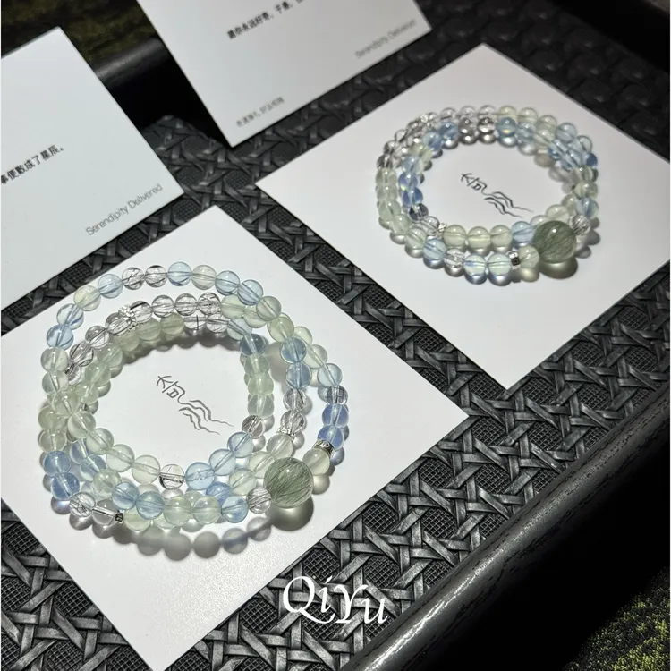 925银手链 女生喜木水手串轻奢小众多圈叠戴闺蜜生日礼物