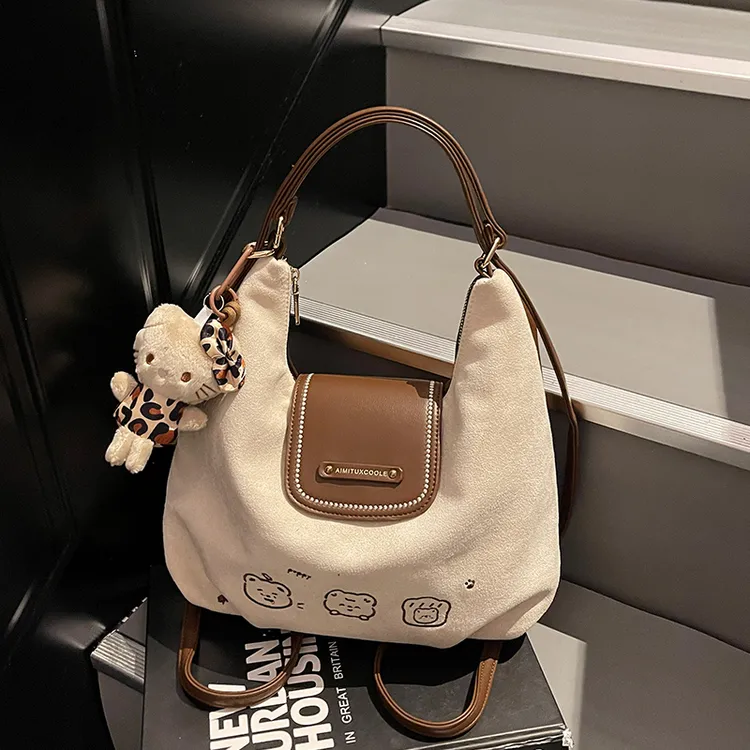 艾米兔 X COOLE女包2025新款时尚百搭单肩大容量美拉德风双肩包