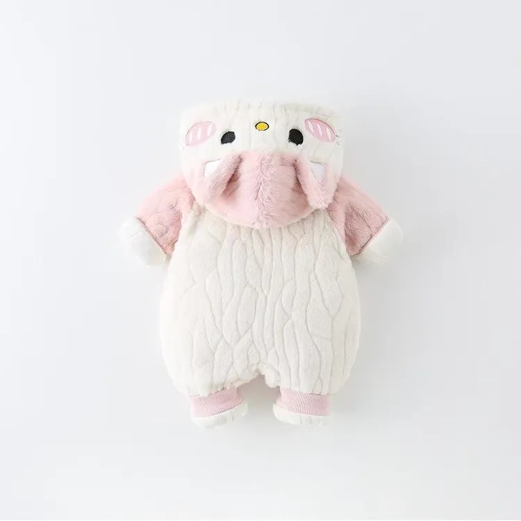 ｛HelloKitty猫咪｝婴幼儿可爱外出服冬季保暖连体衣