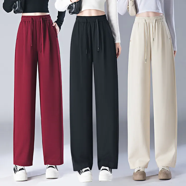 哥弟阿玛施正品梨形穿搭2025休闲裤百搭小个子直筒垂感春季香蕉裤