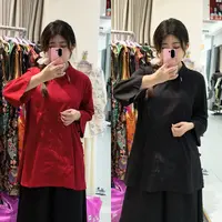 上新价~深圳98005新中式国风太太服重工老钱风阔太上衣