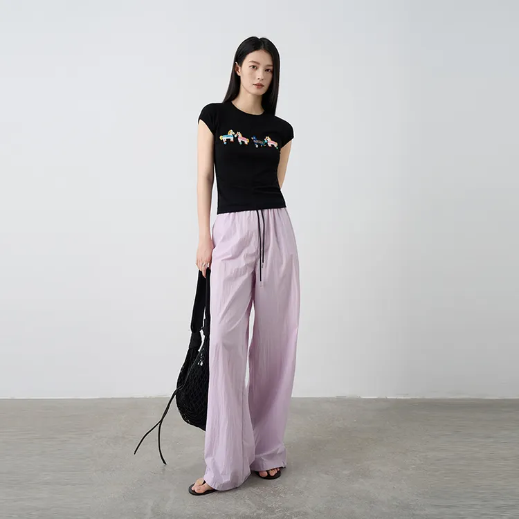 Moprobably李予诺「小马T」“莱赛尔”夏季ootd小飞袖趣味T恤L5247180