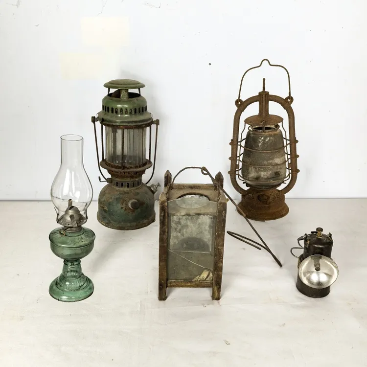 民俗老物件煤油灯马灯摆件复古怀旧老式煤油灯桐油灯造景装饰道具