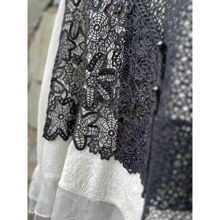 钩针爱尔兰传家系列-新中式马甲《夏花》材料包-非成品