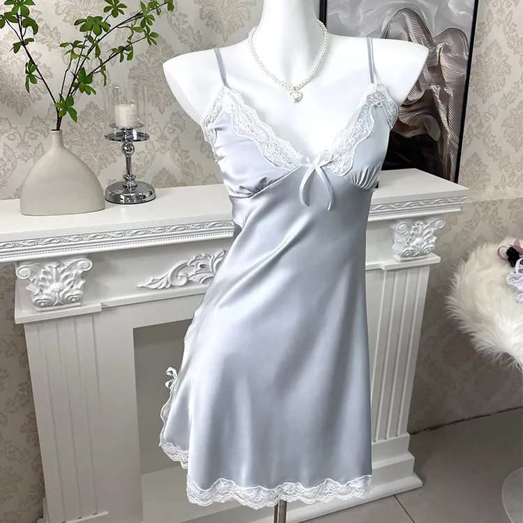 MM睡裙吊带睡衣性感火辣短裙情趣内衣免脱大码纯欲风禁欲吊带睡衣