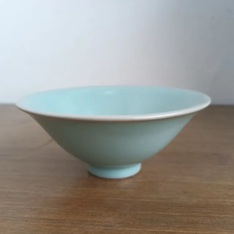 斗笠杯天青汝窑杯陶瓷汝窑茶杯家用中式茶具品茗杯汝瓷汝窑仿古
