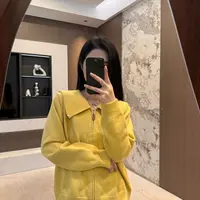 宿慕SUMU 娃娃领拉链针织开衫10-15冬季新款纯色百搭毛衣28380