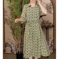 妈妈优雅气质连衣裙春装女2025年新款高端奢华欧货长袖裙子A168