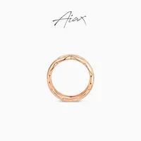 AIAX 流光风 【秋上新】轻奢气质修饰手型菱格纹戒指TSS7410