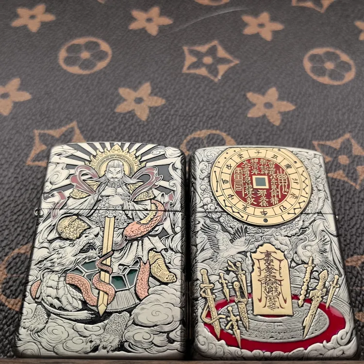 ZORRO2代902S盔甲（真武大帝）五面浮雕镶嵌煤油打火机【星火造物】