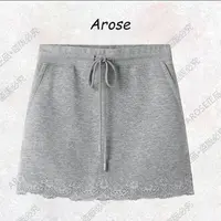 【AR0SE•正品】2025秋季新款蕾丝休闲半身裙显瘦包臀简约松紧腰3002