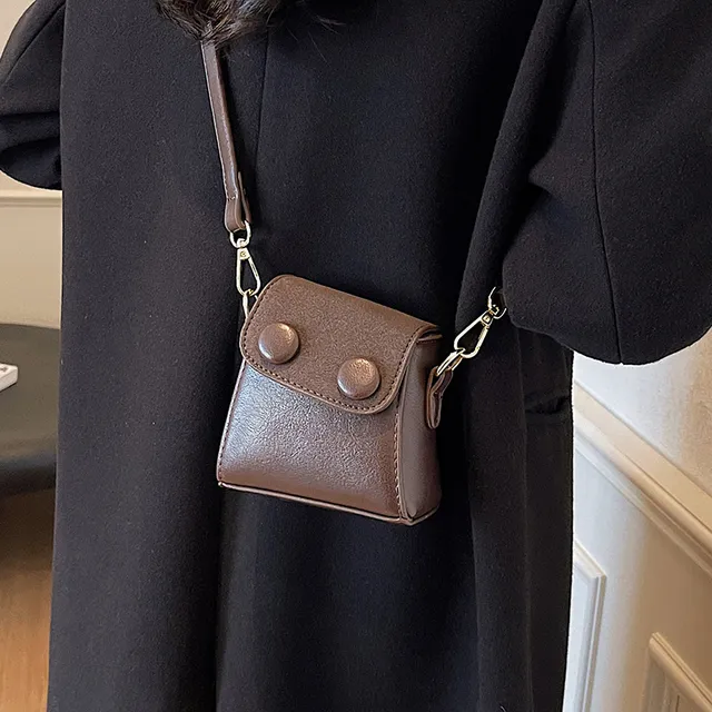 复古磨砂小包包女2025新款时尚迷你扭扭包口红包秋季高级感斜挎包