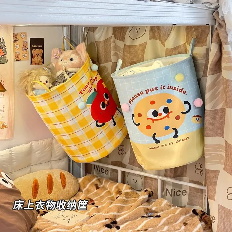 可爱脏衣篓可折叠学生宿舍大容量多功能家用手提式换洗衣服收纳筐