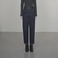 小禾【小奢牛】色织经典丹宁风微弹显瘦都市通勤百搭小个子牛仔裤