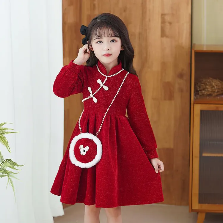 巴拉巴拉新品女童秋装连衣裙女宝宝2025新款网红儿童秋季裙子小女