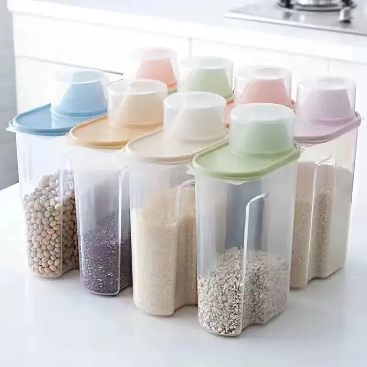 五谷杂粮罐塑料米桶家用密封收纳盒干货米豆防潮装面容器家用防虫