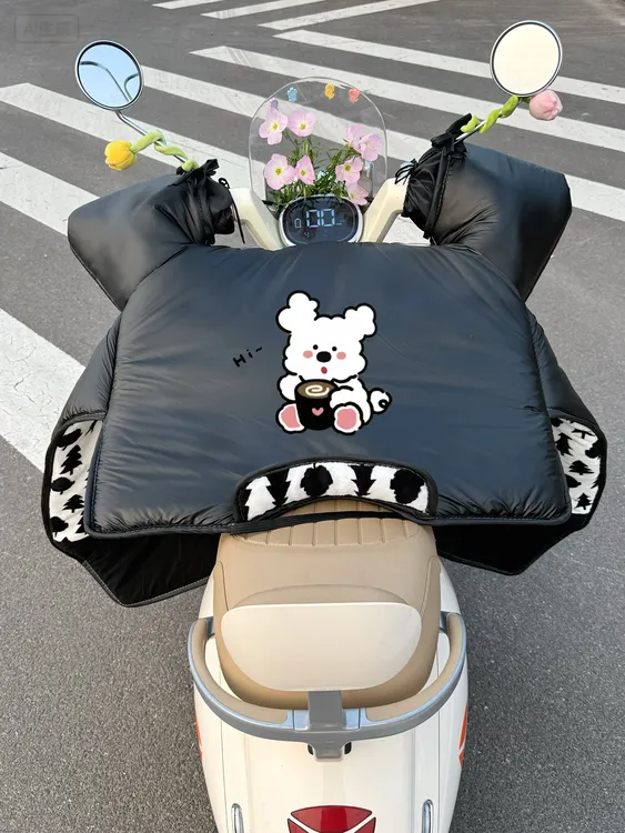 冬季新款电动车挡风被加绒加厚防水防雨防风耐脏保暖电瓶车新款