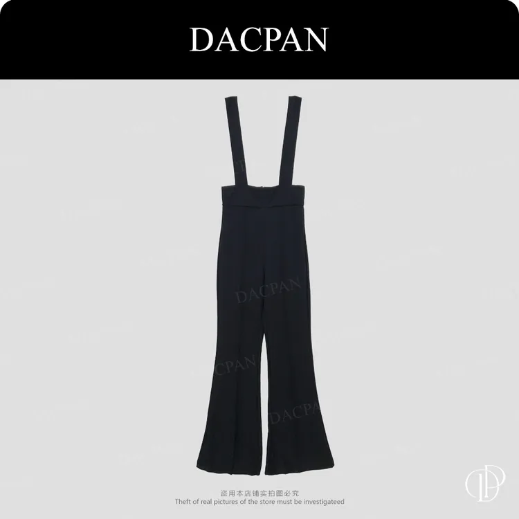 DACPAN-“长腿收割机”高腰微喇背带裤 背带不可拆 2025/盼·PP 8396