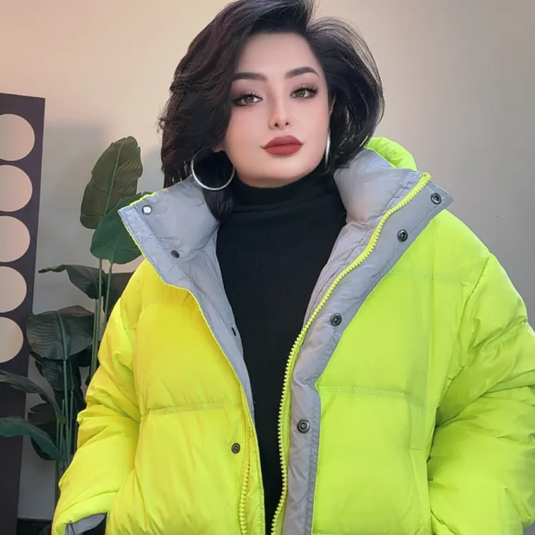 新款潮流拼接冬季羽绒服外套