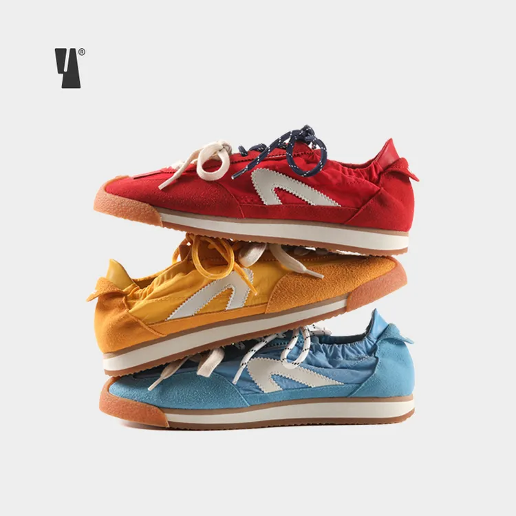 VEEMES【流光风】情侣德训鞋秋冬穿搭时尚休闲鞋潮鞋日系帆布鞋女